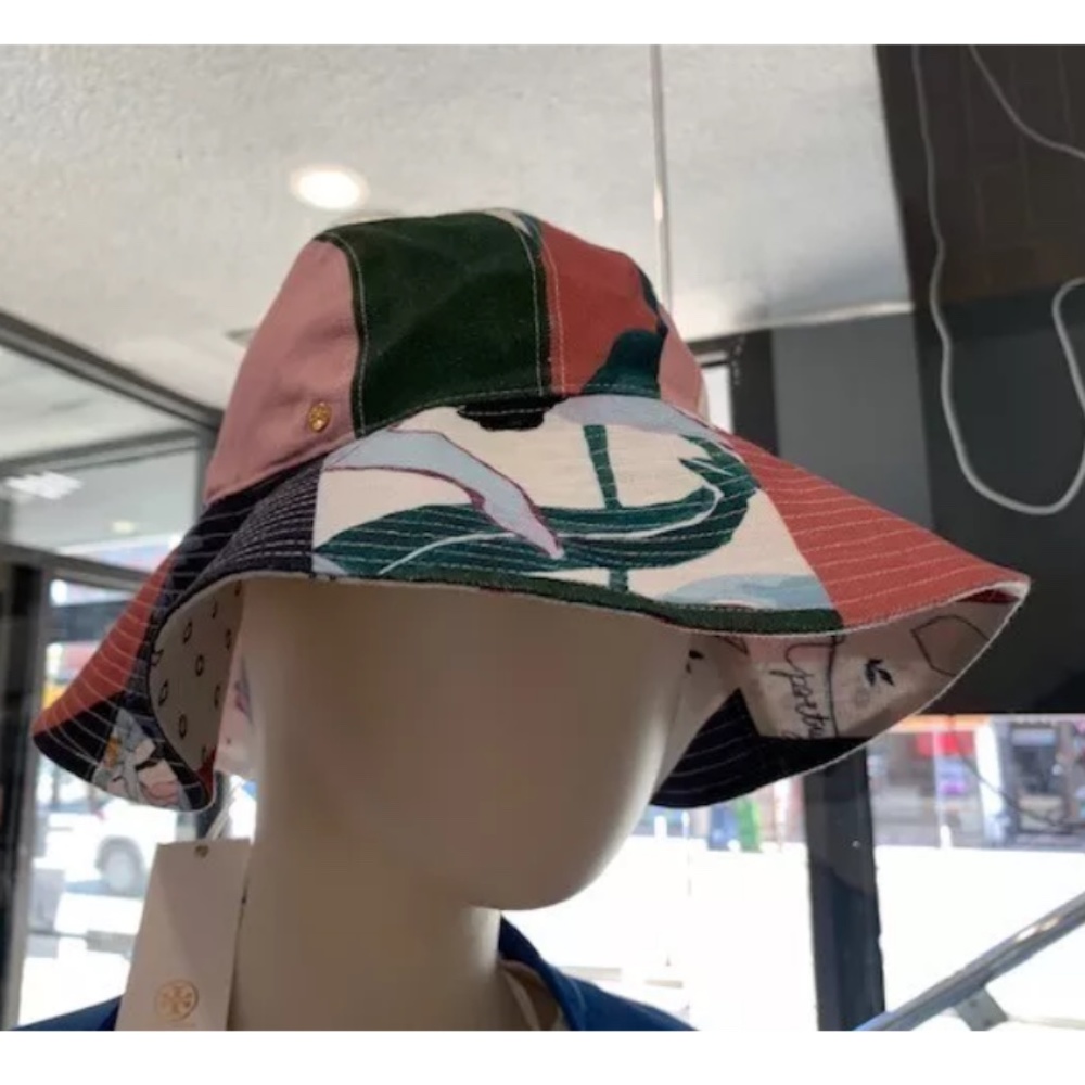 Tory Burch Floral Patchwork Bucket Hat